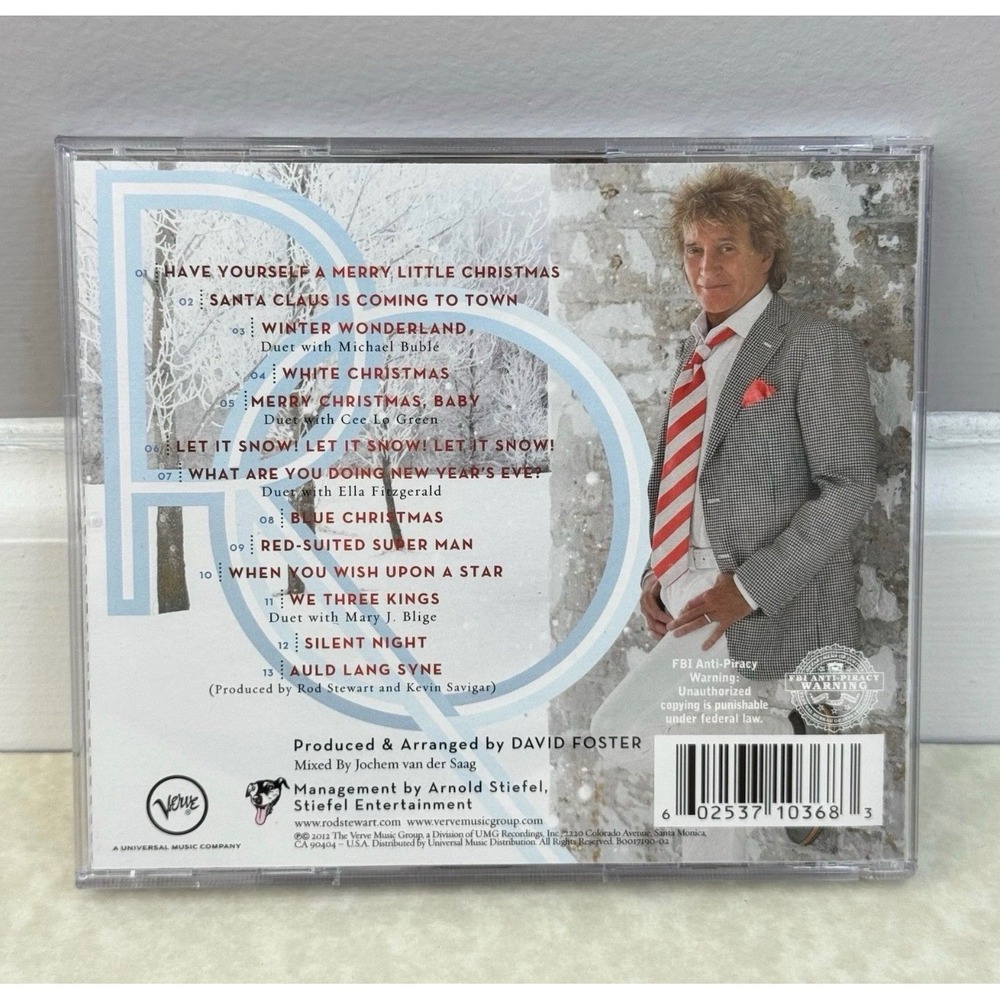 Rod Stewart Merry Christmas Baby CD 2012 Holiday Album David Foster Verve Record - Picture 2 of 4